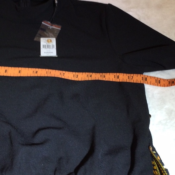 Why Dress Bohemian Leopard, Zebra Print Long sleeve Dress w/ black, white - Picture 5 of 11